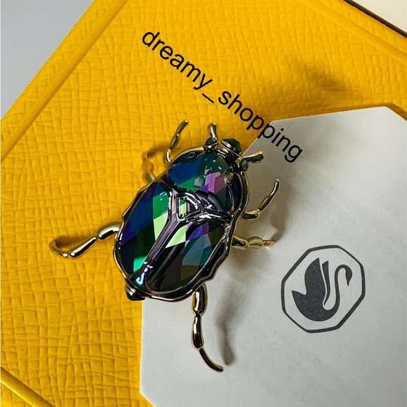 New In Box Authentic Swarovski SCS 2024 Beetle Crystal Metal Figurine #5668994 - Picture 8 of 16